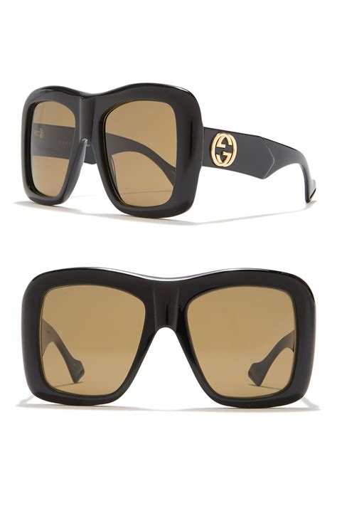 54mm oversized square sunglasses gucci|gucci unisex fashion 54mm sunglasses.